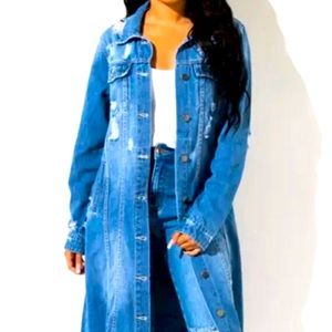 Carole Christian Denim Duster